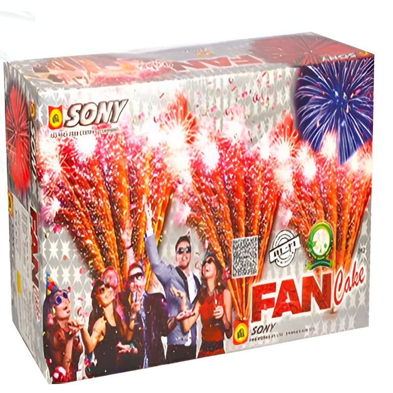 Fan Cake 10 × 10 Coloring Shot