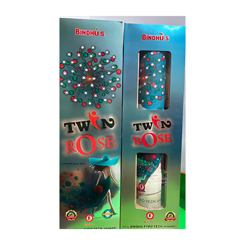 Twin Rose 6" Mega Display Fancy