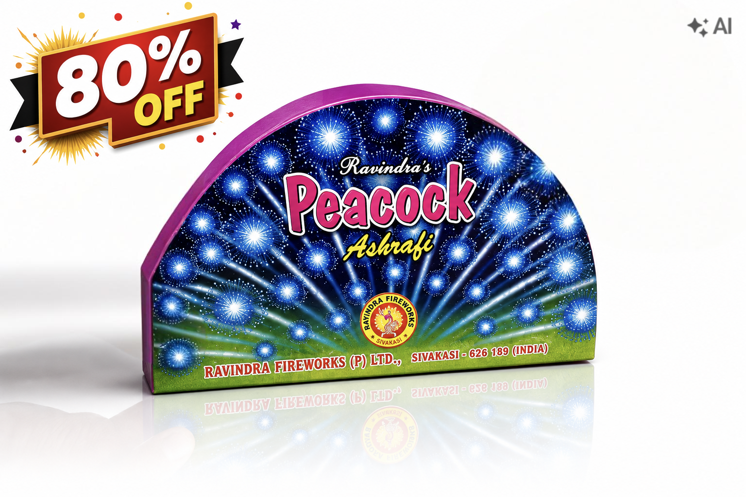 Mini Peacock Fountain Fireworks