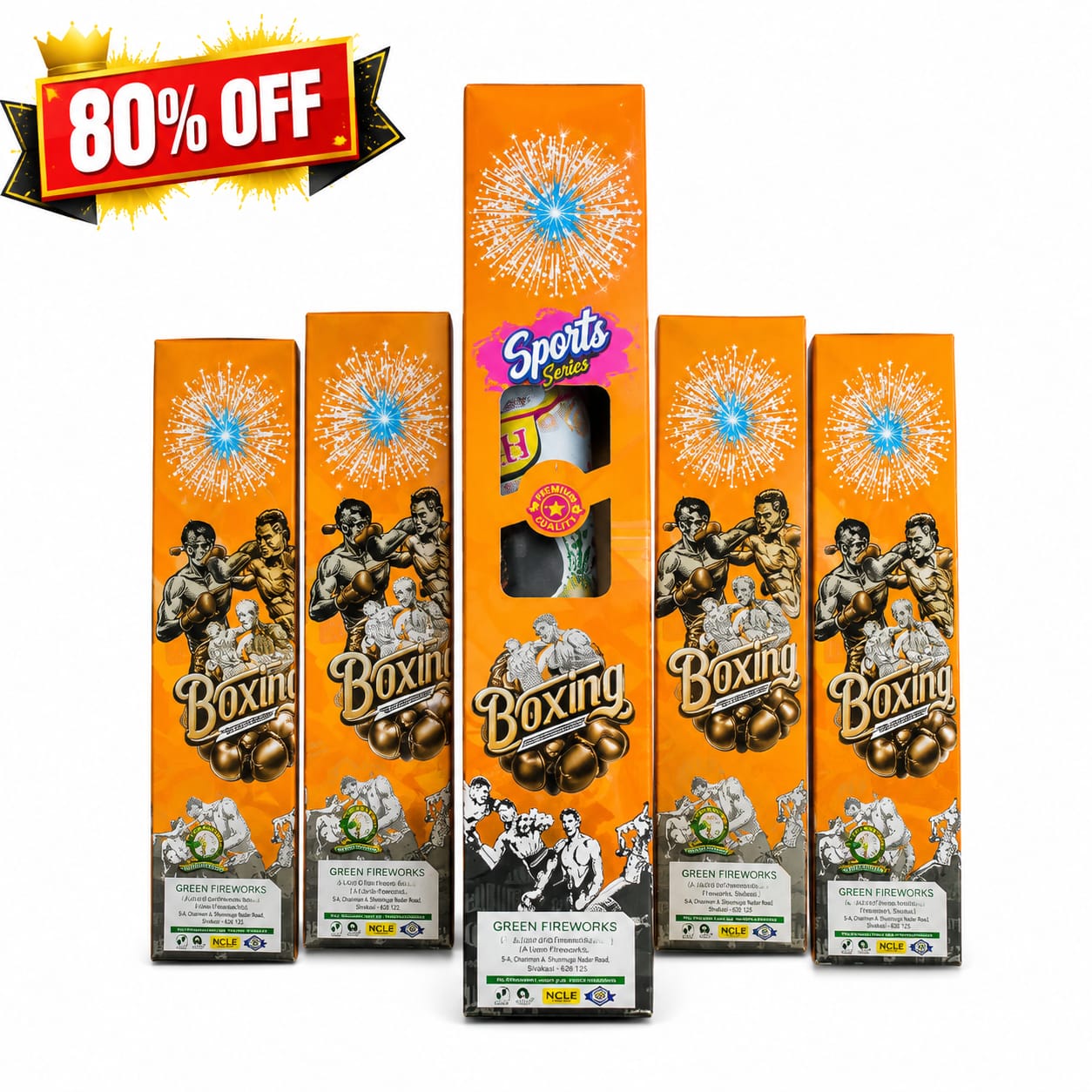 Boxing 3½ Inch Aerial Fancy 1 Pc Sivakasi Fireworks | CrackersExpo