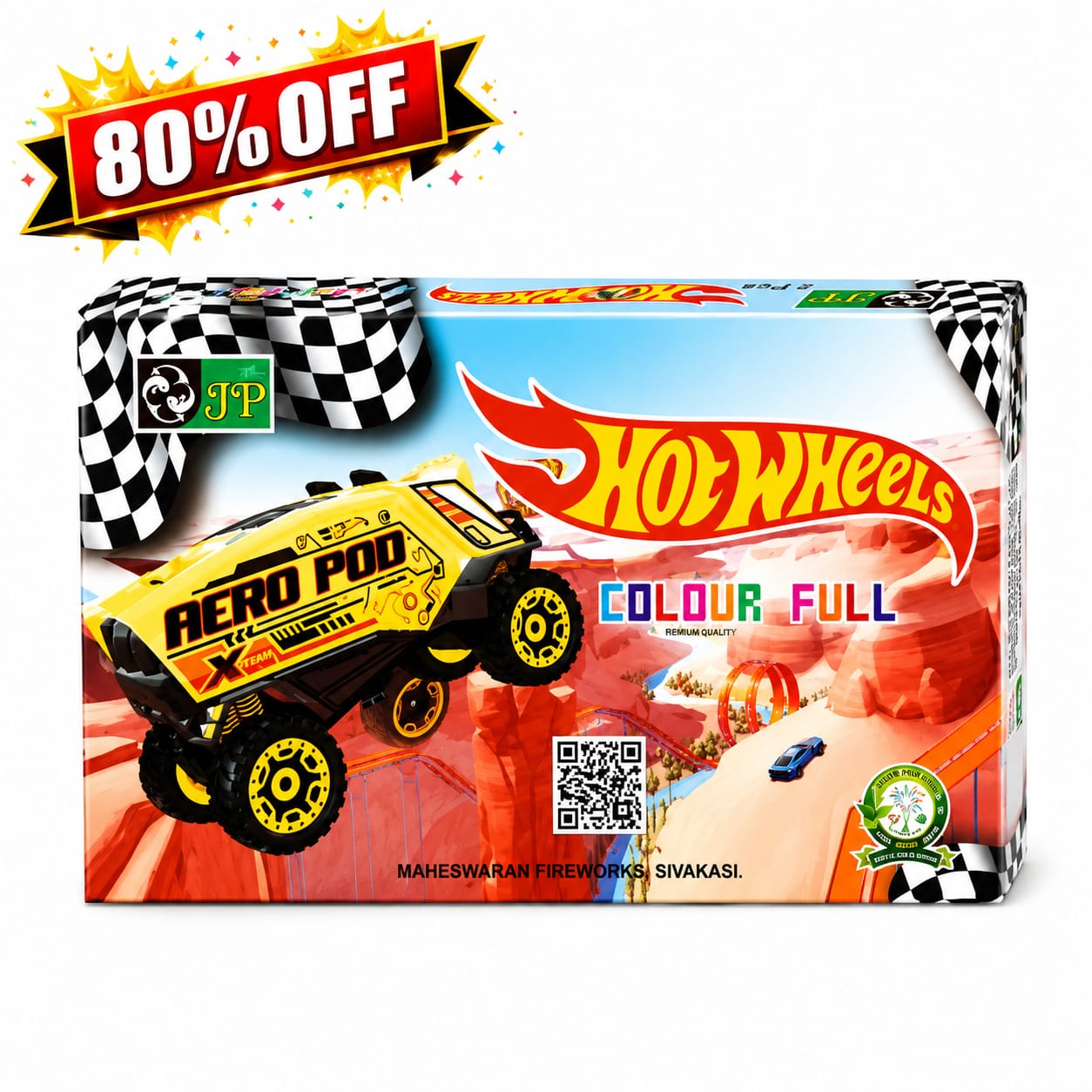 Hot Wheel 2Pcs colourful wheel fireworks