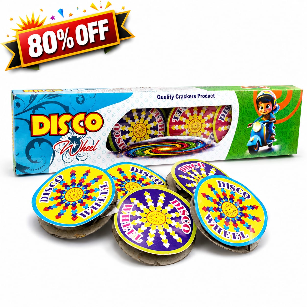 Disco Fancy Wheel fireworks – Crackers Expo