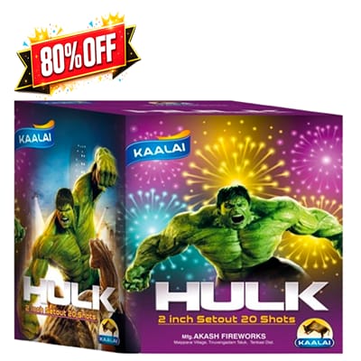 Hulk 2" Set Out 20 Aerial Shot fireworks