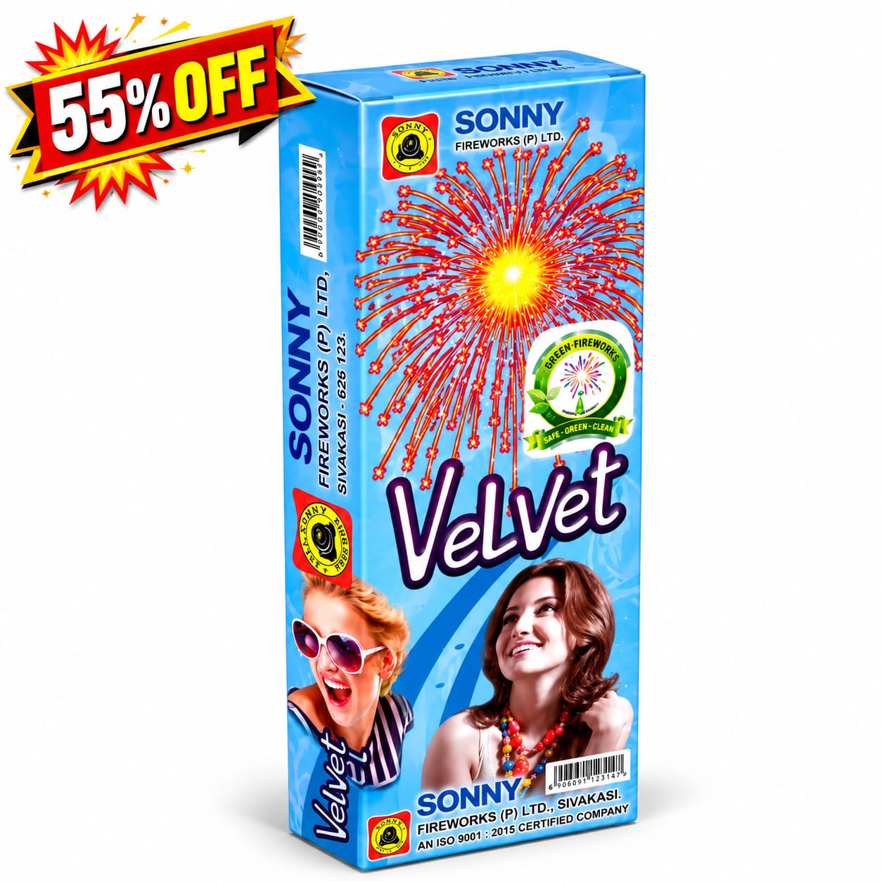 SONNY Velvet Aerial Fancy, 4 Inch Aerial Fancy, 2Pcs, Aerial Fancy, CrackersExpo SONNY Velvet 4" Aerial Fancy 2Pcs