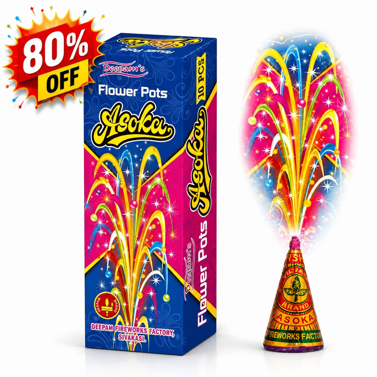 Flowerpots Asoka CrackersExpo