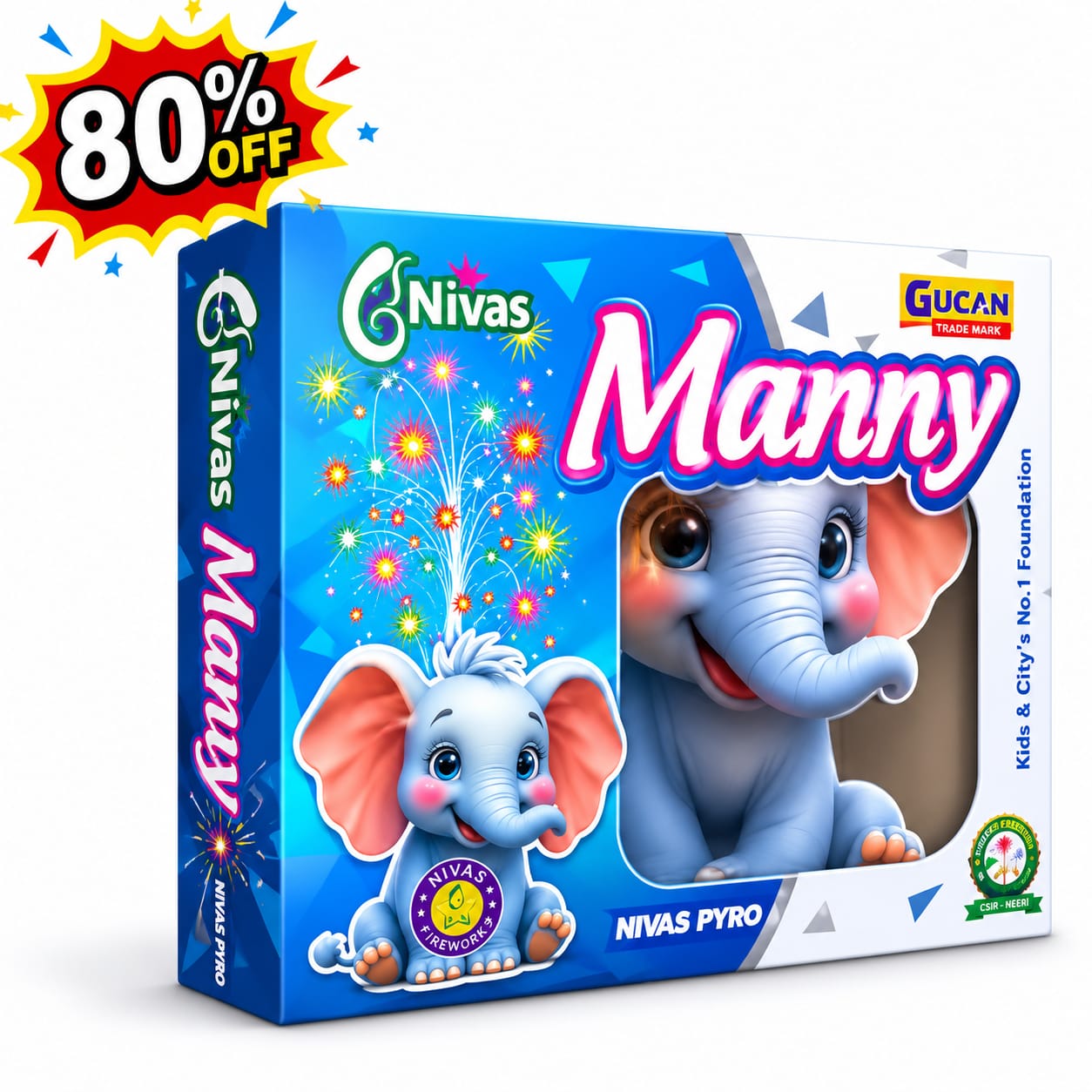 Manny Fountain 2Pcs CrackersExpo
