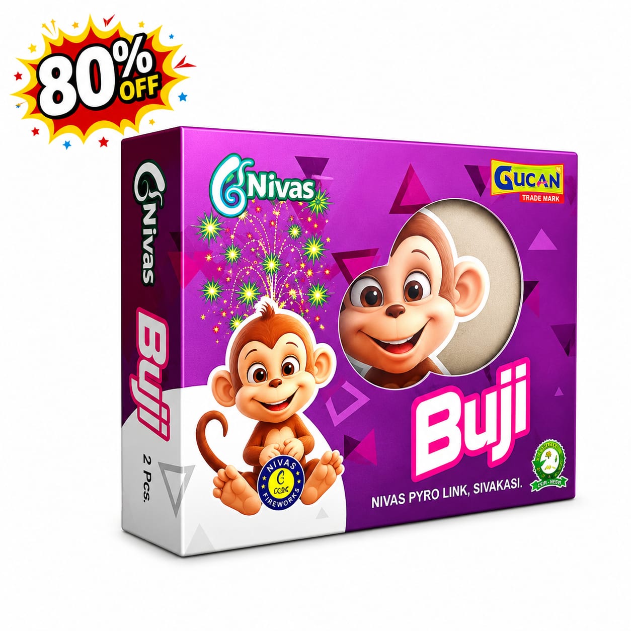 Buji Fountain 2Pcs CrackersExpo