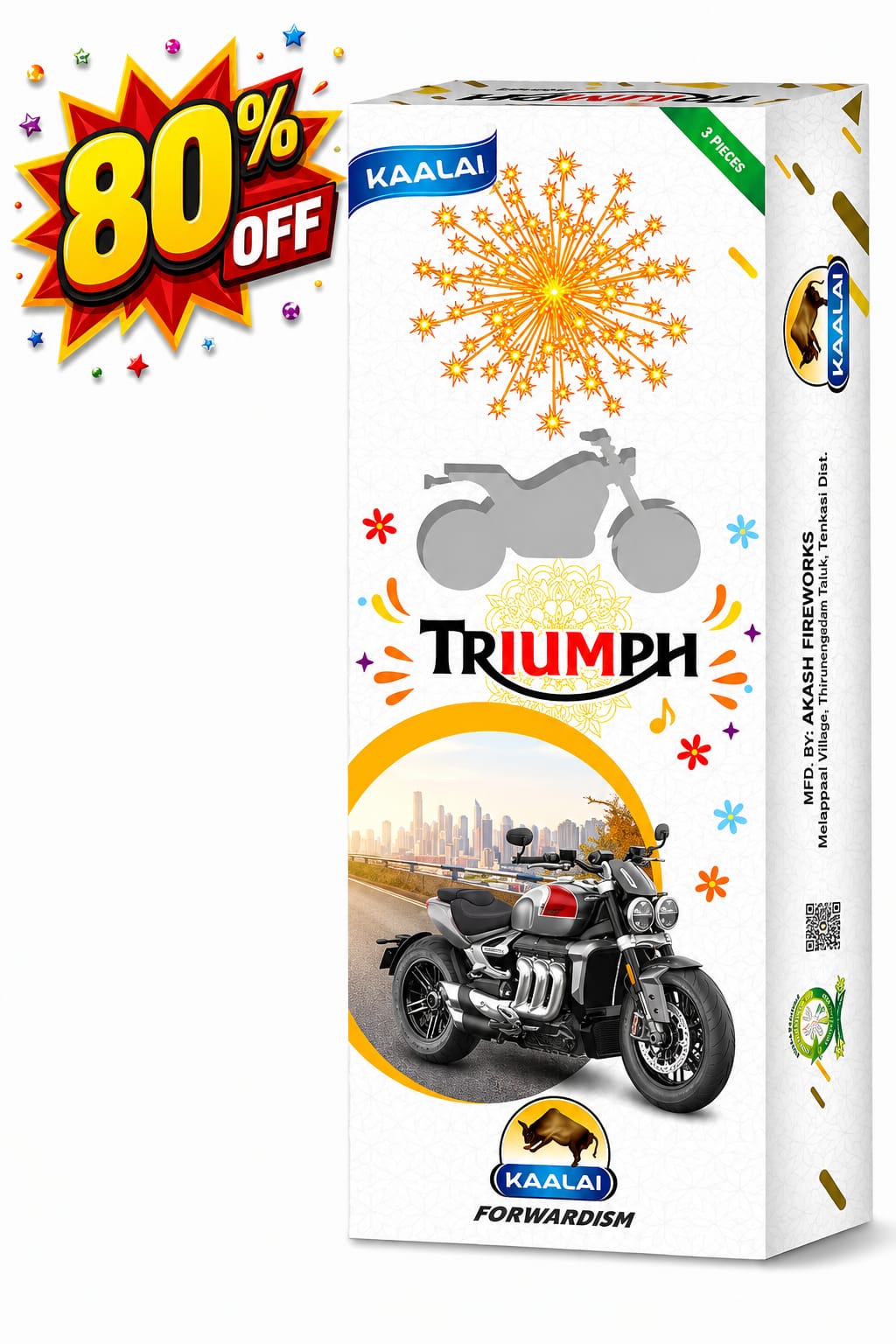 3½ Inch Triumph Aerial Fancy 3 Pcs