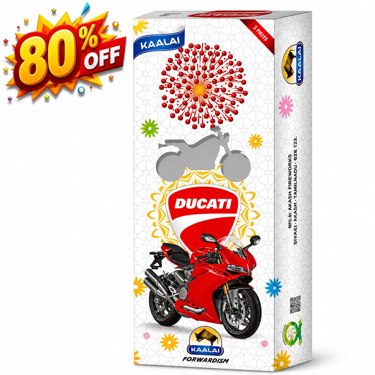 3½ Inch Ducati Aerial Fancy 3Pcs