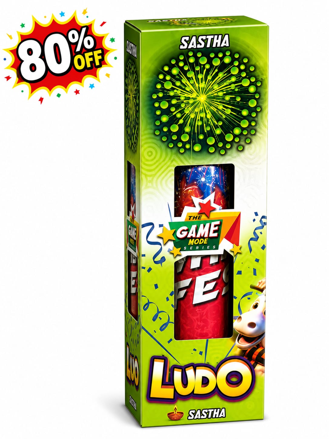 6 Inch Ludo Aerial Fancy Pipe | CrackersExpo