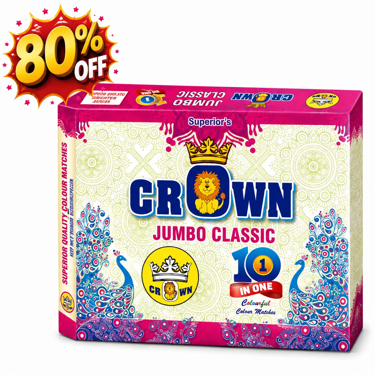 Crown Jumbo Classic 10 in 1 Colour Matches