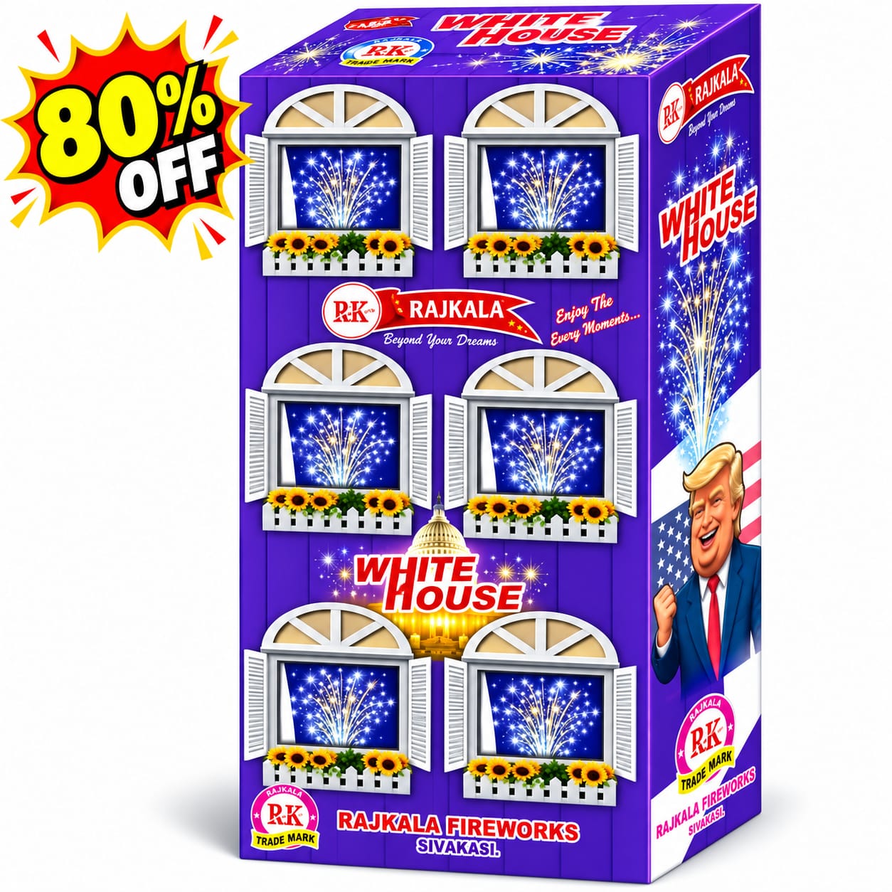 White House Thunder Crackling Fountain 6Pcs