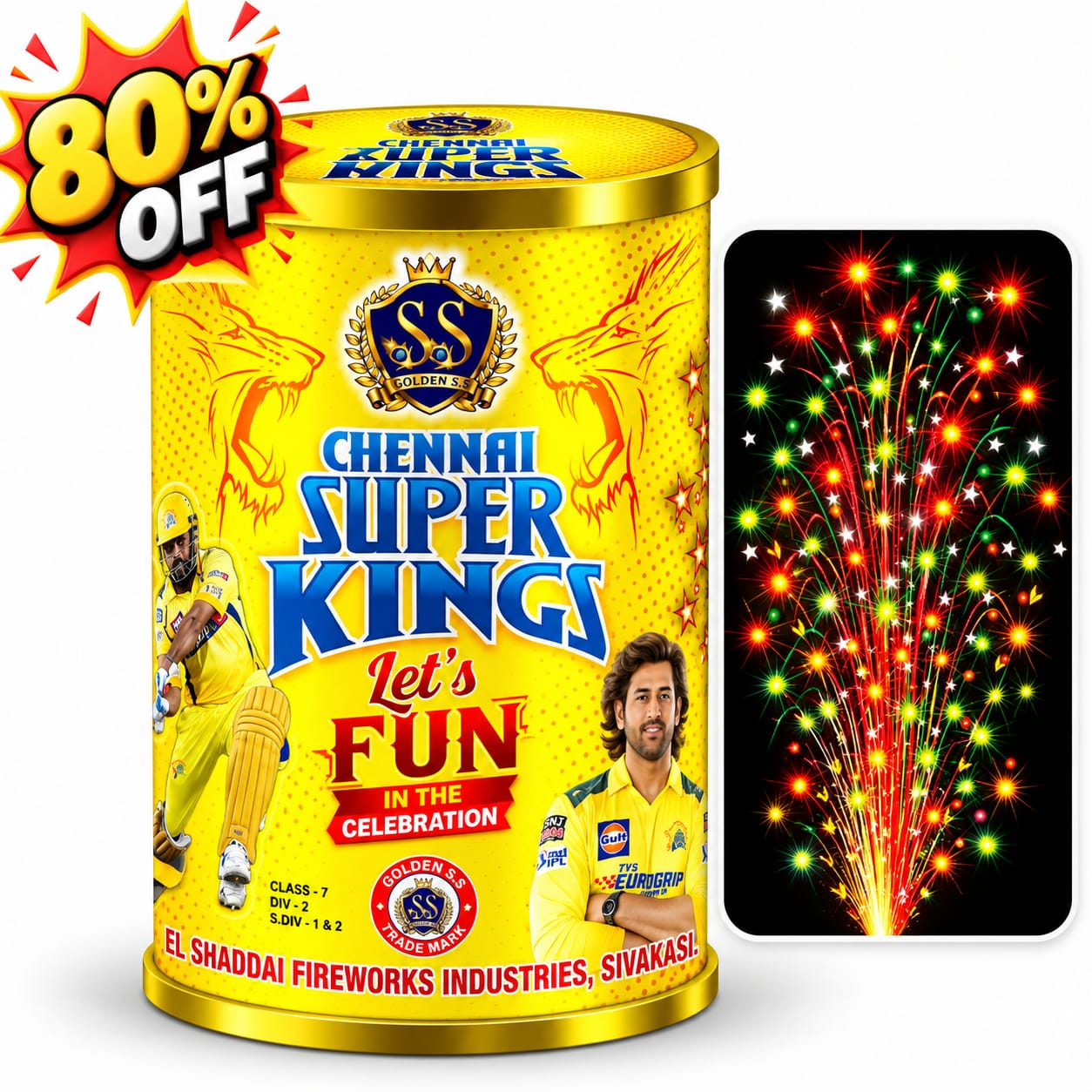 7" Chennai Super Kings Fountain