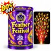 7" Feather Festival Fountain